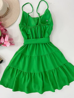 Vestido Isa verde bandeira on internet