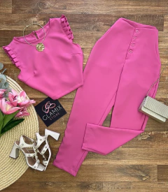 Conjunto alfaiataria rose