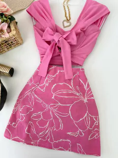 Cropped linho rose - buy online