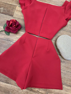 Conjunto alfaiataria vermelho - comprar online
