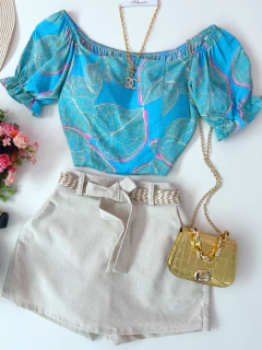 Cropped estampado - comprar online