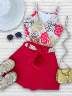 Saia/shorts linho