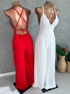 Macacão Pantalona Vermelho - comprar online