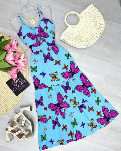 Vestido Bia borboletas azul (cópia) (cópia)