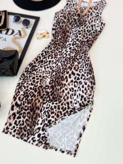 Vestido MIDI canelado - comprar online