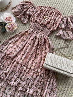 Vestido Alice Estampado rosa - comprar online