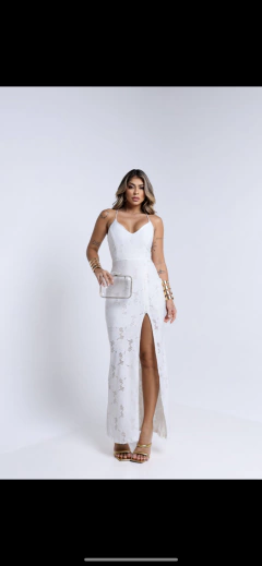 Vestido longo malha laise COD325 na internet