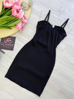 Vestido canelado 3D - comprar online