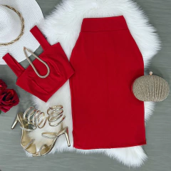 Conjunto mídi canelado