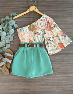 Saia shorts alfaiataria - Glamix 