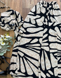 Conjunto saia longa botões - comprar online