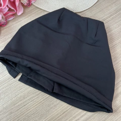 Saia shorts alfaiataria preto - Glamix 