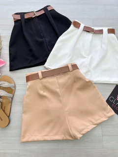 Saia shorts alfaiataria - Glamix 