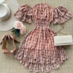 Vestido Alice Estampado rosa