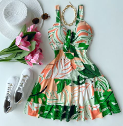 Vestido Laço estampado