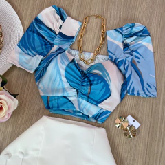 Cropped manga princesa - comprar online
