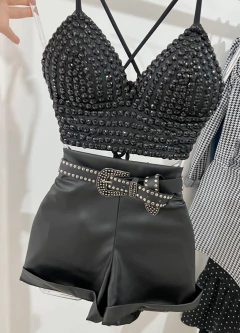 Cropped bordado - comprar online