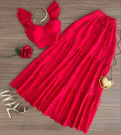 Conjunto laise vermelho