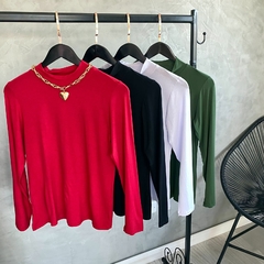 Blusa gola malha