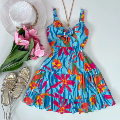 Vestido Laço estampado