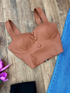 Cropped courino caramelo