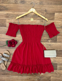 Vestido Lastex vermelho (cópia)