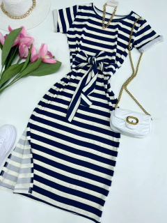 Vestido midi de amarrar - comprar online