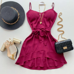 Vestido de amarrar Marsala 1