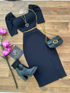 Conjunto canelado princesa