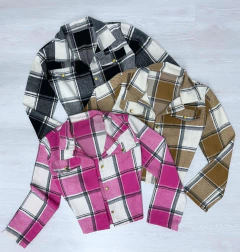 Jaqueta xadrez flanelada