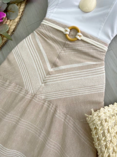 Saia longa linho - comprar online
