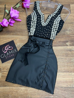 Cropped bordado