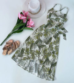 Vestido midi de amarrar