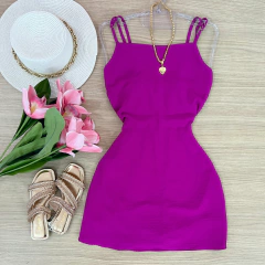 Vestido/Macaquinho Fúcsia