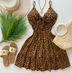 vestido onça - comprar online