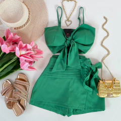 Conjunto Alfaiataria verde