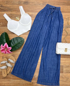 Calça pantalona jeans - comprar online