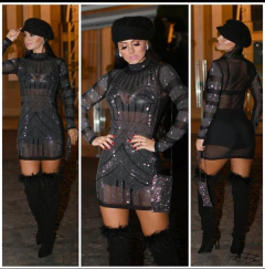 Vestido tule luxo na internet