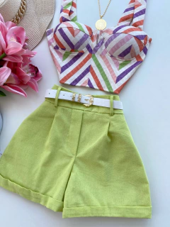 Shorts de linho (cores) - Glamix 
