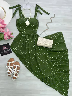 Vestido Longo Poá