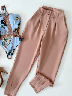 Calça alfaiataria nude - comprar online