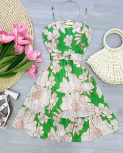Vestido crepe de seda