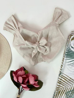 Cropped linho - comprar online