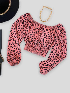 Cropped onça rosa - comprar online