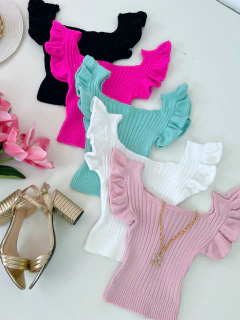 Cropped tricot Julia - comprar online
