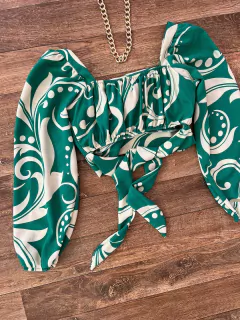 Cropped Plissado - comprar online