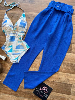 Calça linhão clochard azul - comprar online