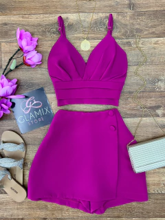 Conjunto alfaiataria Fúcsia