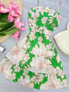 Vestido crepe de seda - Glamix 