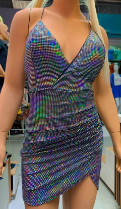 Vestido paête holográfico na internet